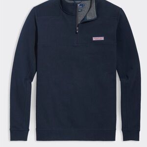 Vineyard Vines (PLL) Men's Dark Blue Zip-Up Sweater